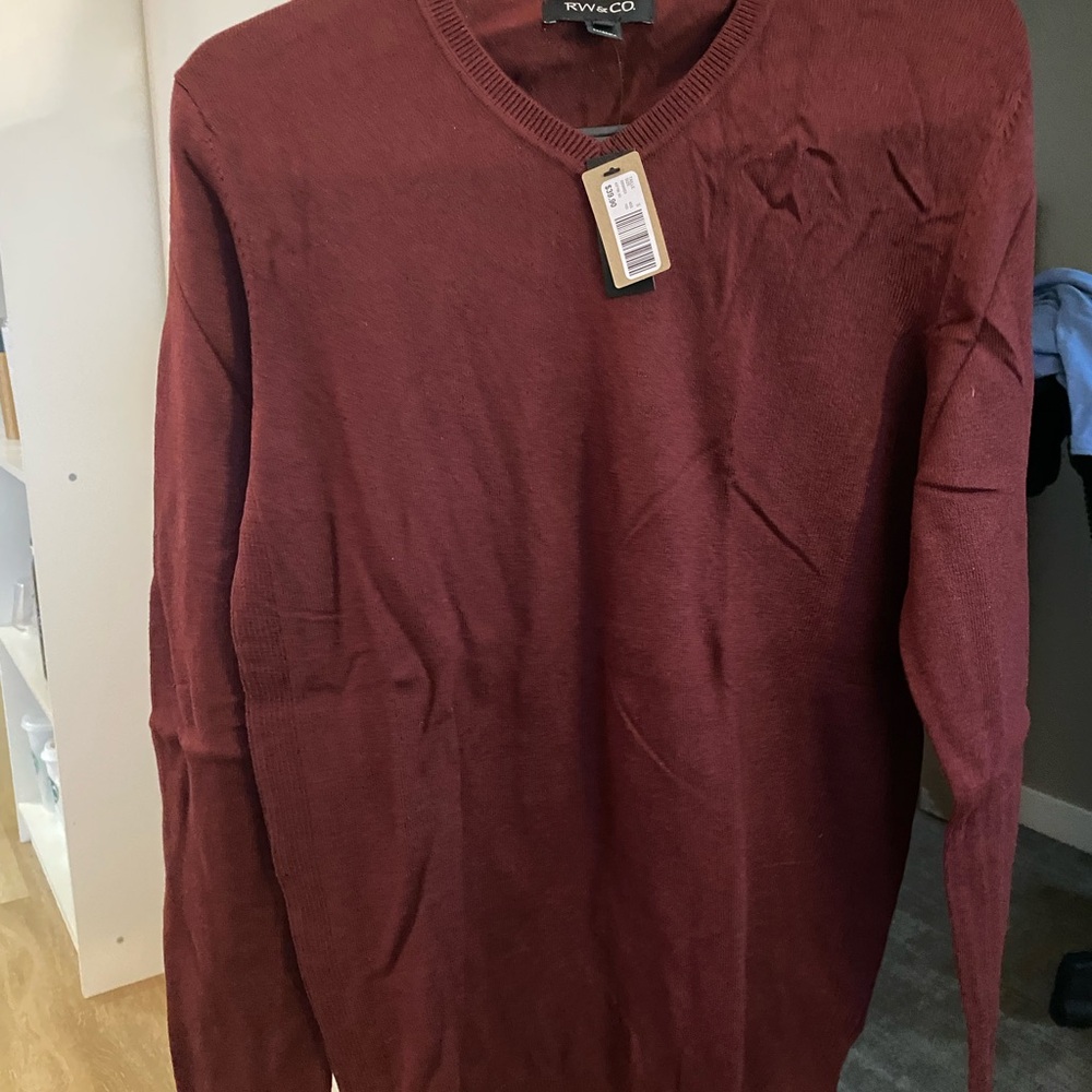 RW&CO. Men's Burgundy Sweater